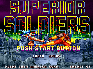 Superior Soldiers (US) Title Screen